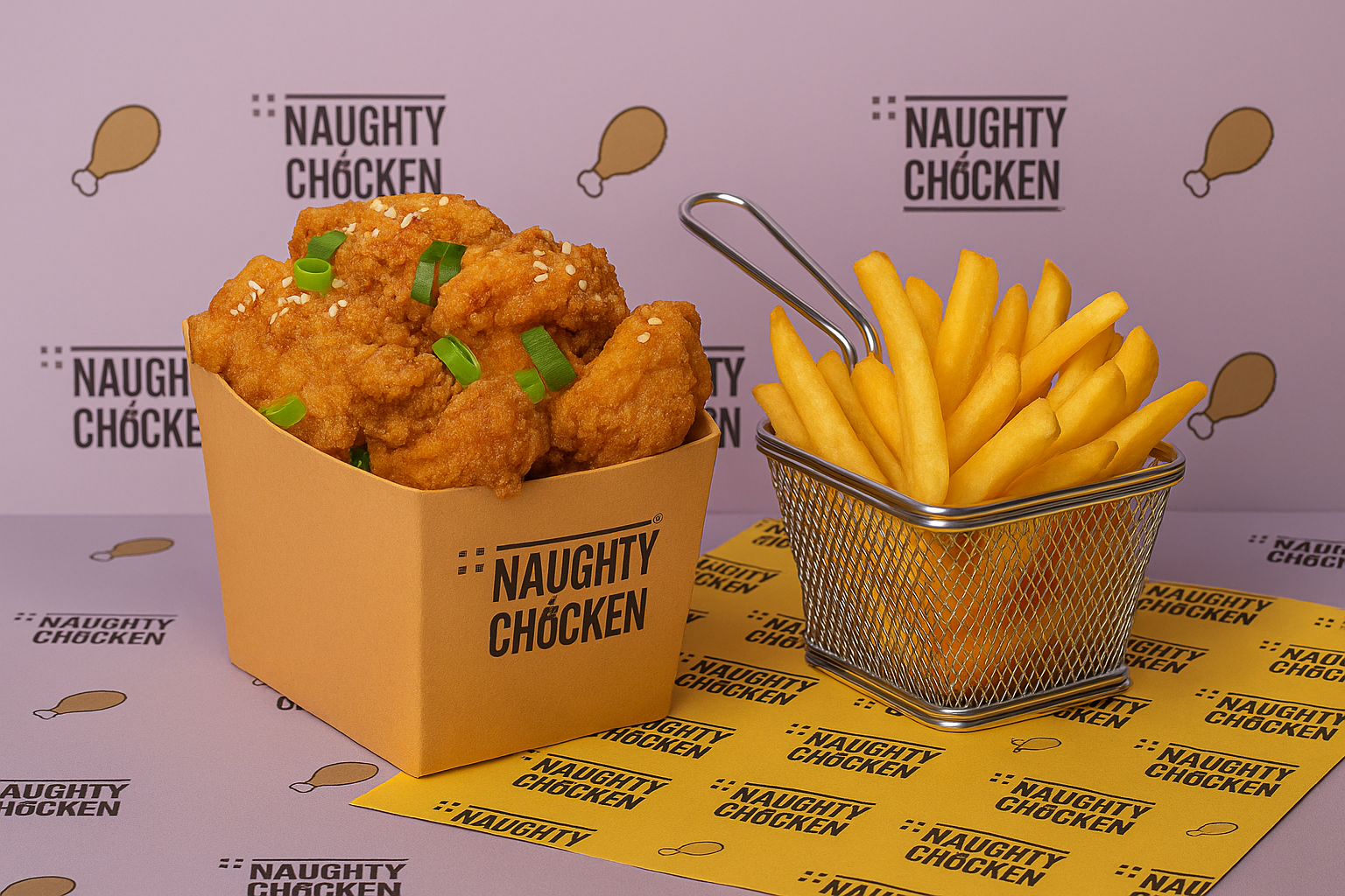 Naughty Tenders + Side 🍗🍟
