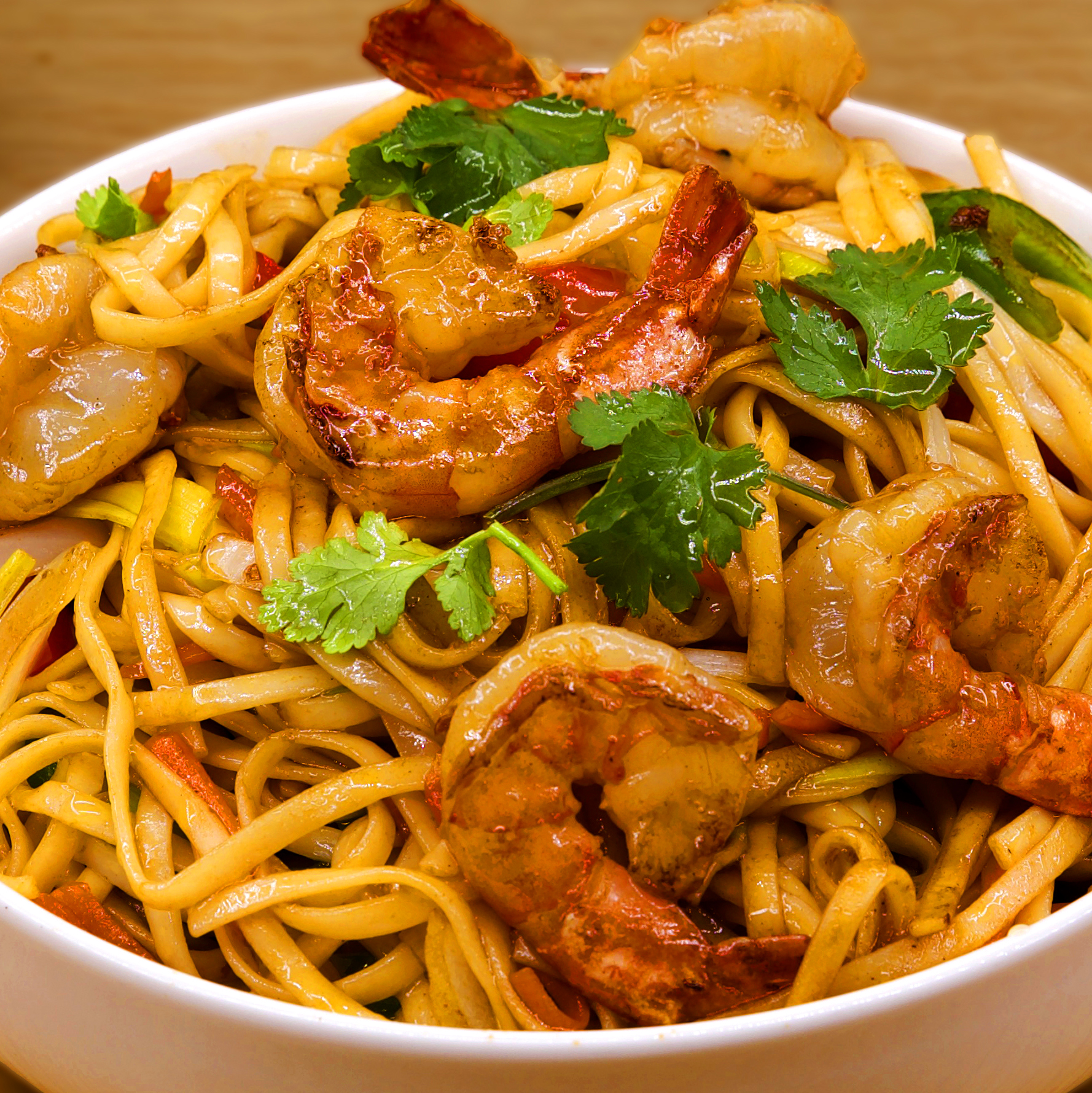 NOUILLES SAUTÉES CREVETTES