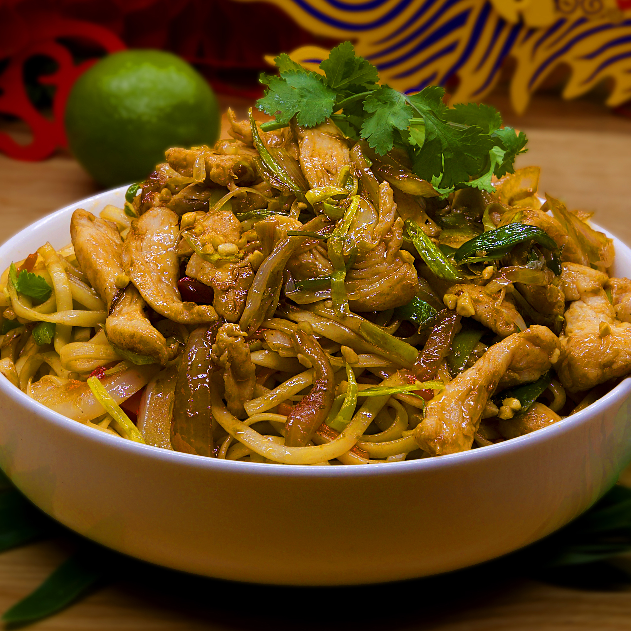 NOUILLES SAUTÉES POULET