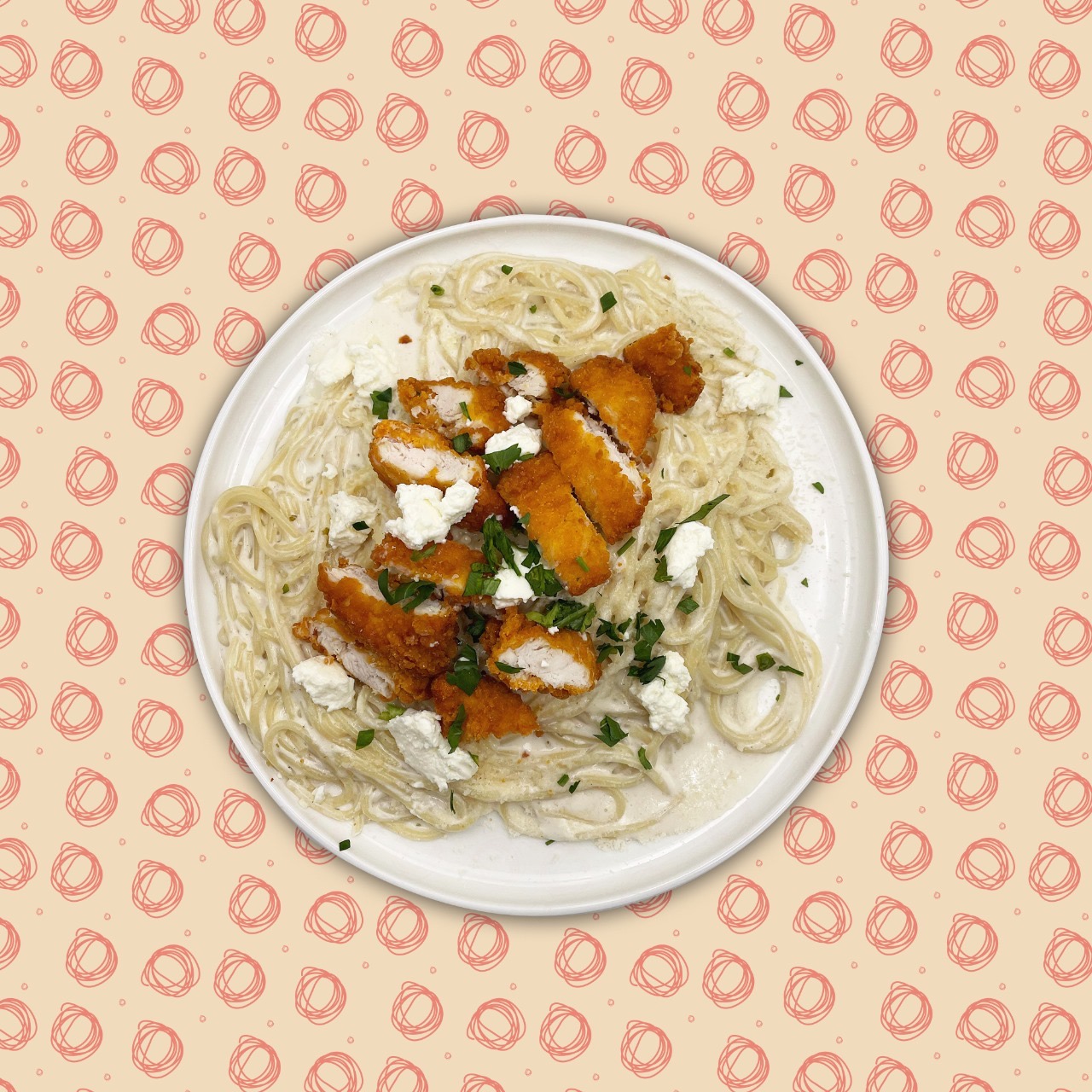 Spaghetti Poulet Alfredo