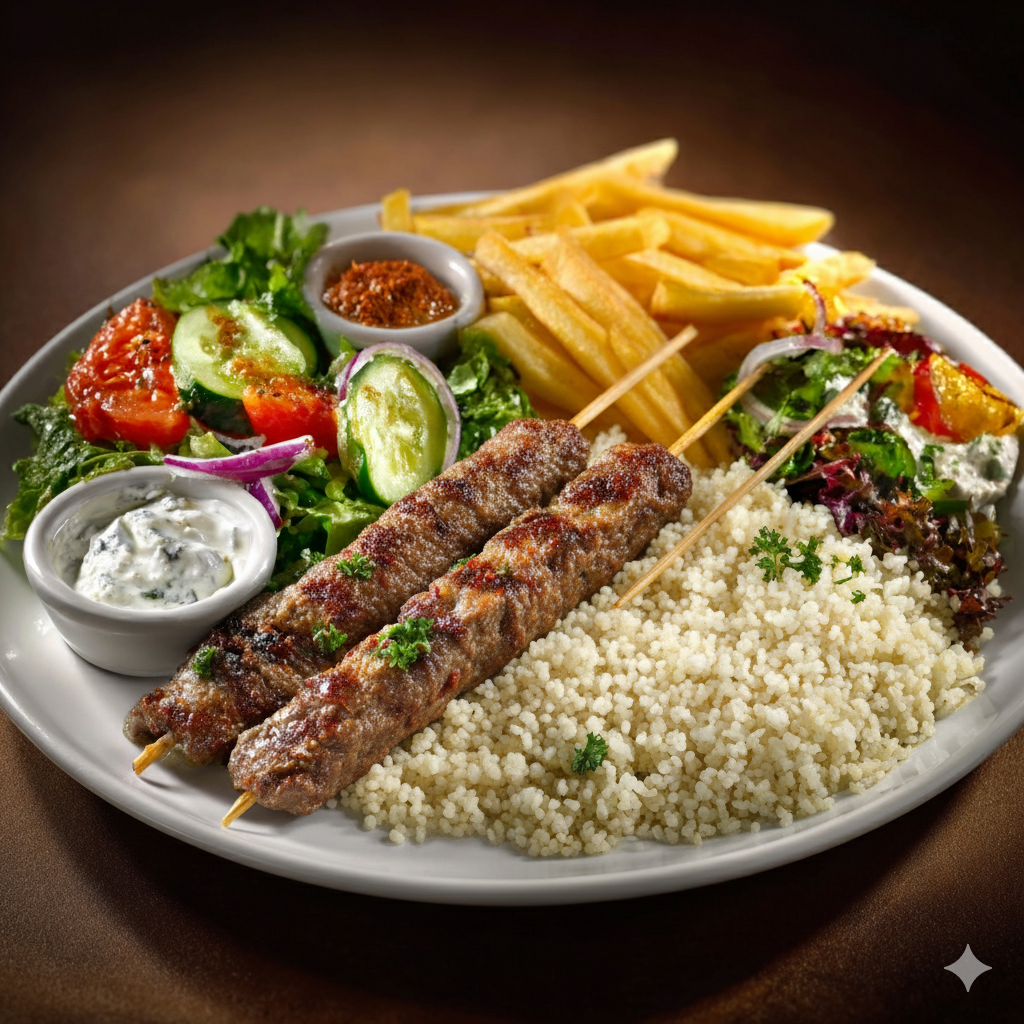 Assiette Brochettes foie D'agneau 🫀