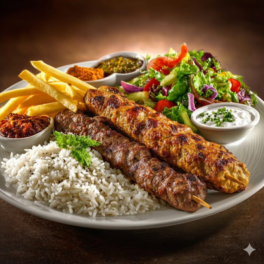Assiette Brochettes Agneau 🐑