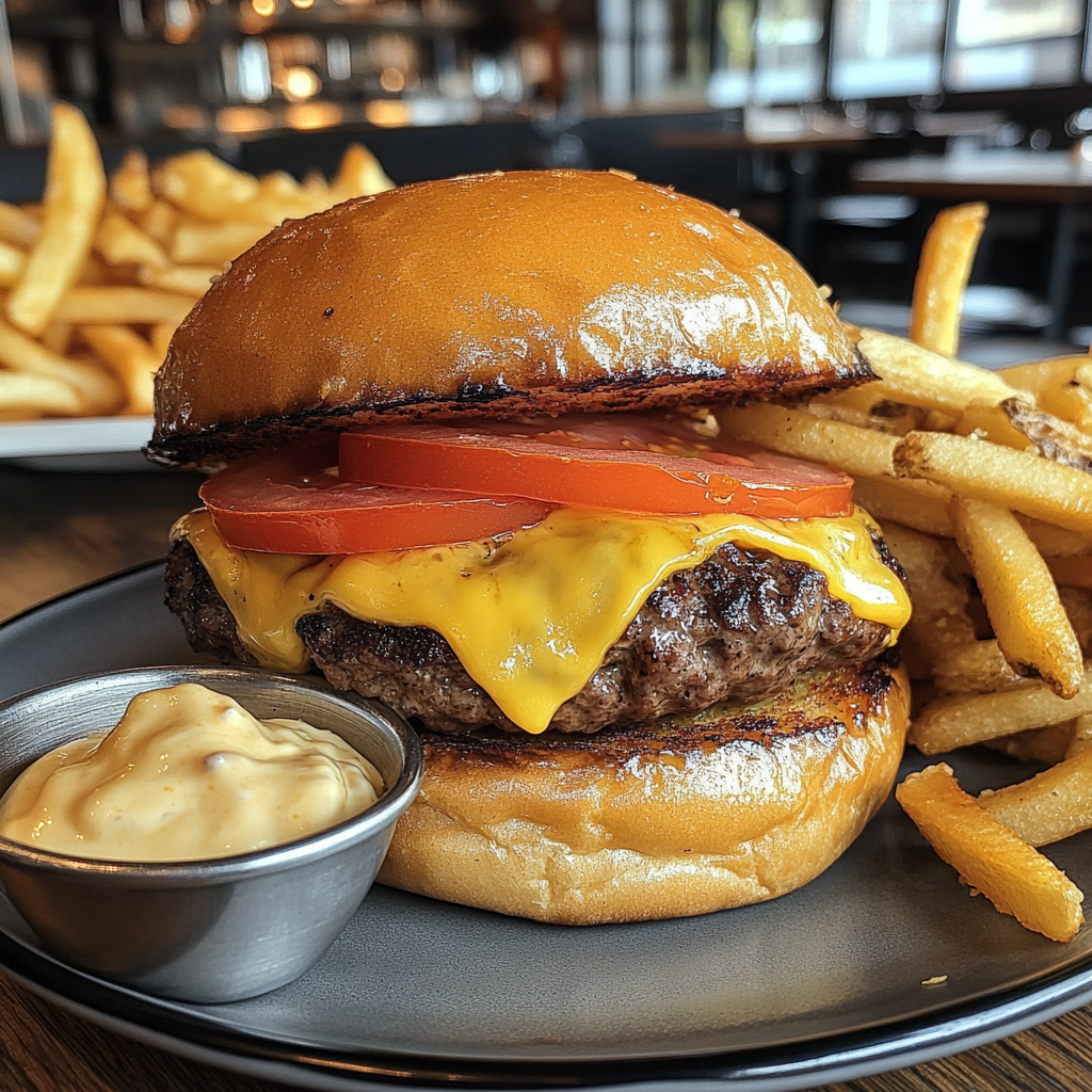 Burger Base 🍔🥬 + frites 🍟