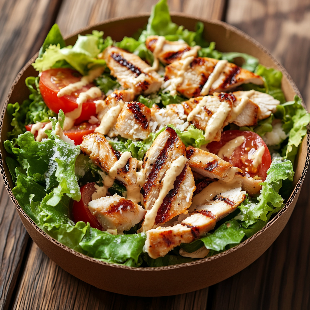 César gourmande au poulet & parmesan 🥗🐔🧀