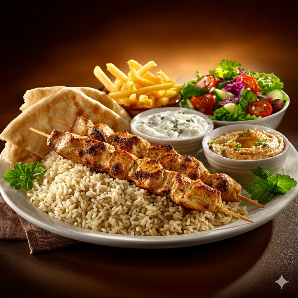 Assiette Brochettes Poulet 🍢