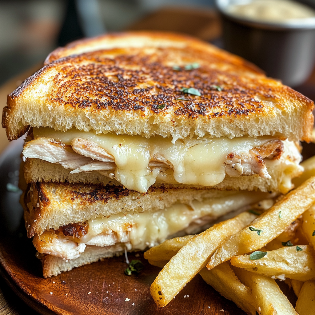 Croque poulet grillé & moelleux 🐔🍞🧀