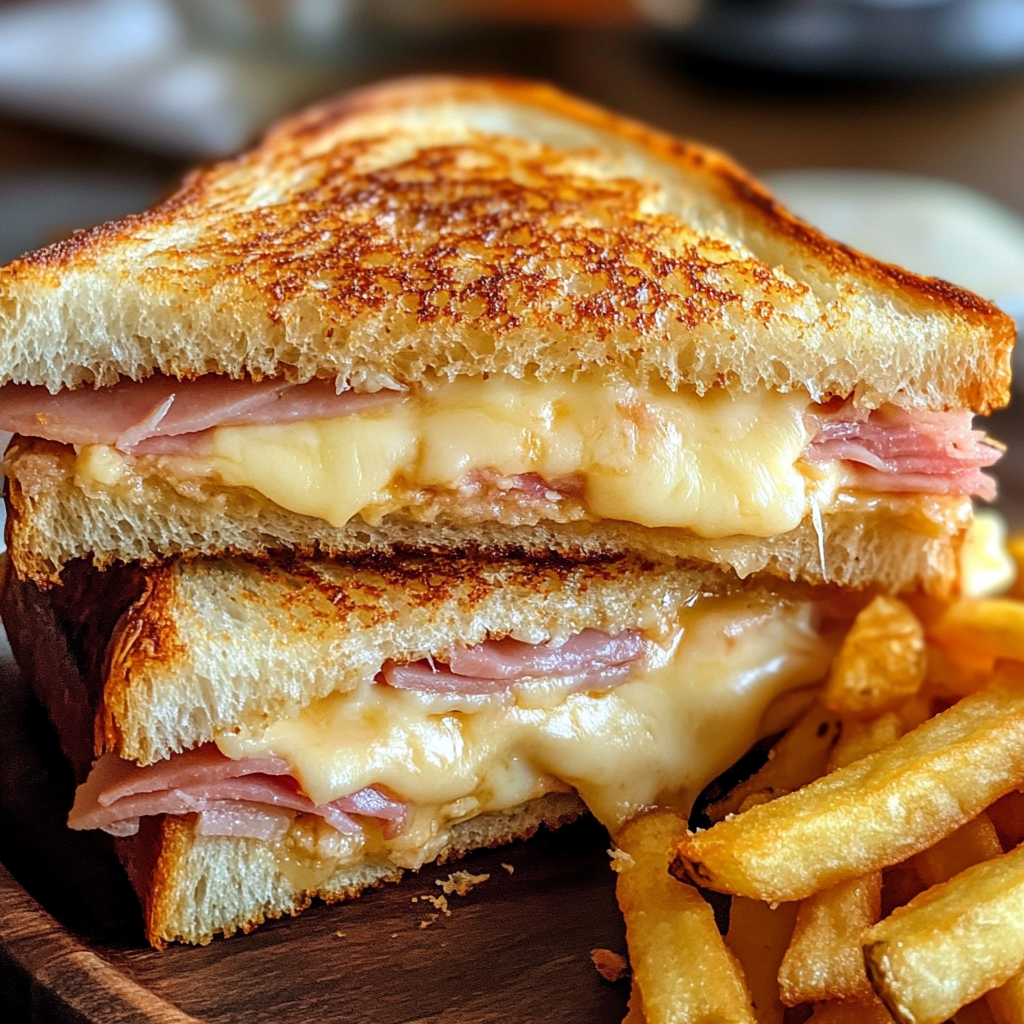 Croque classique au jambon fondant 🥪🥓🧀