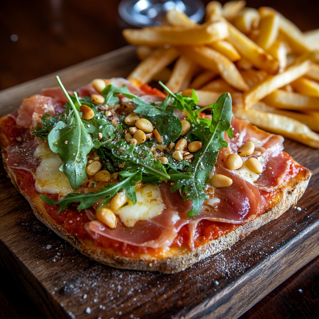 Bruschetta L'Italienne 🇮🇹🍅🧄 + frites maison 🍟