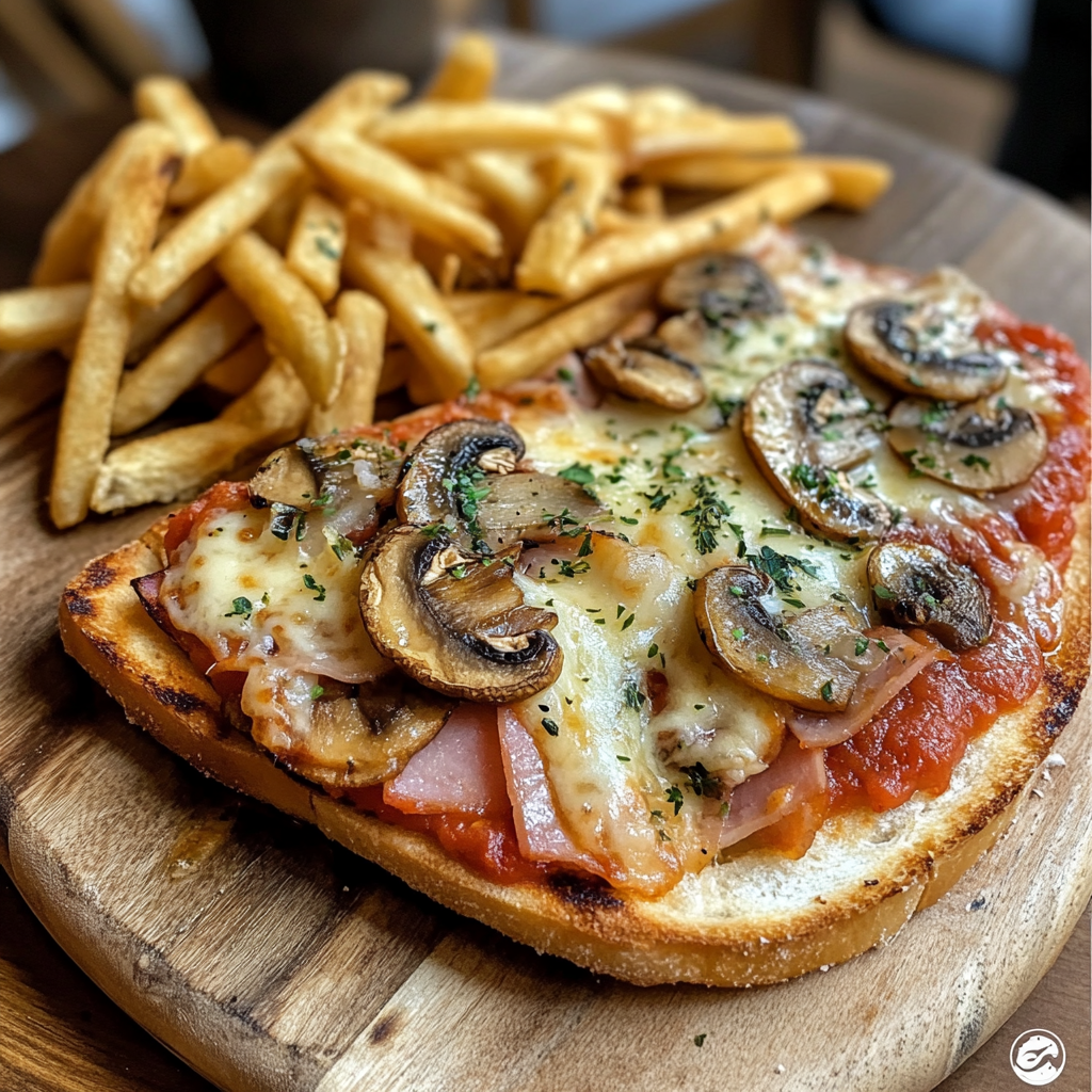 Bruschetta Royale 🌶️👑 + frites maison 🍟