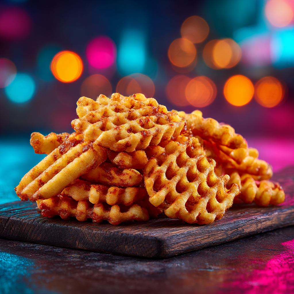 Waffle fries