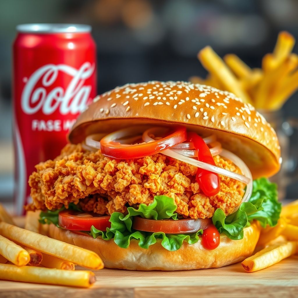 Menu chicken burger