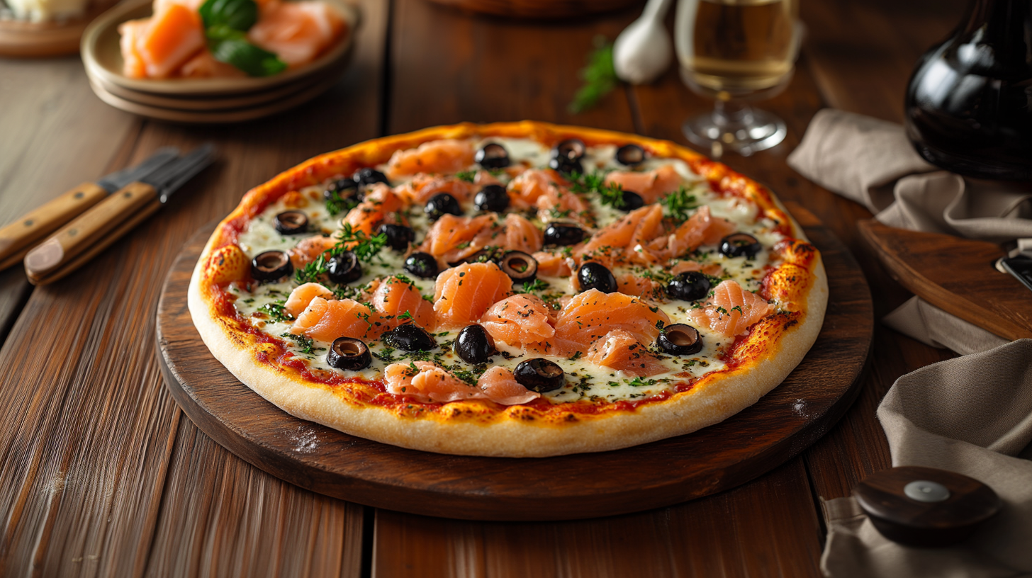 Pizza saumon