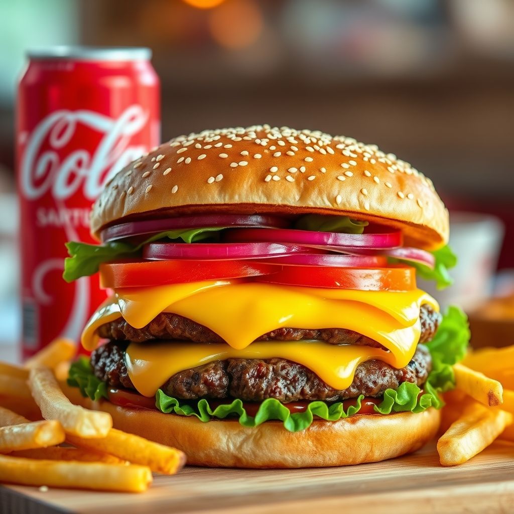 Double cheeseburger
